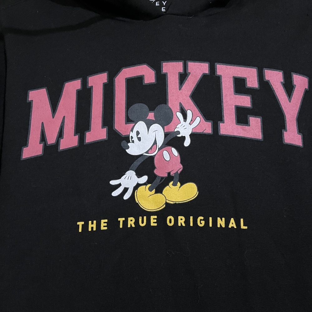 Disney’s Black Multi Mickey Mouse Unisex Hoodie Sz-M - Picture 2 of 6